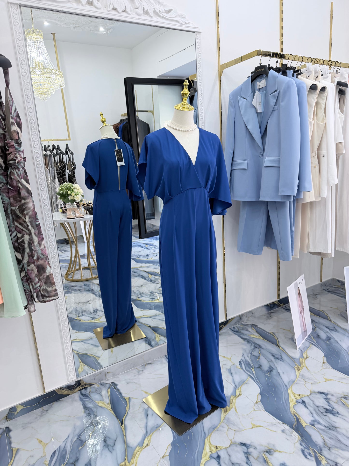 Tuta blue Royal  elegante