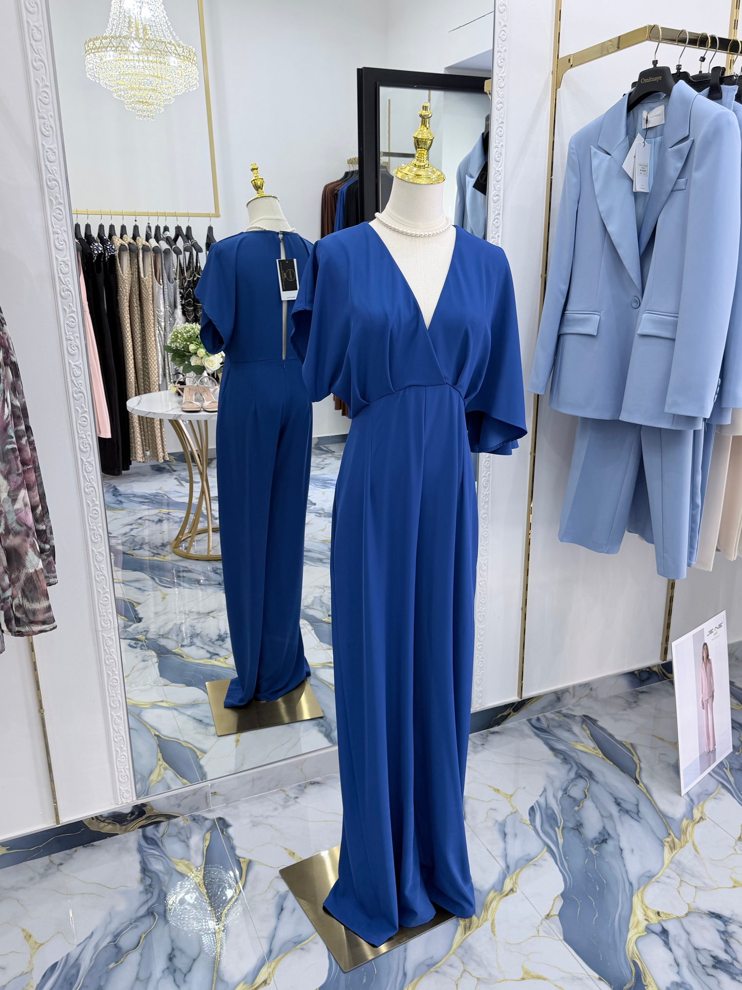Tuta blue Royal  elegante